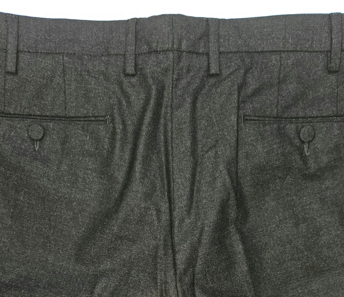 GERMANO 1952 - ONE-SHOT GREY WOOL FLANNEL STRETCH TROUSERS