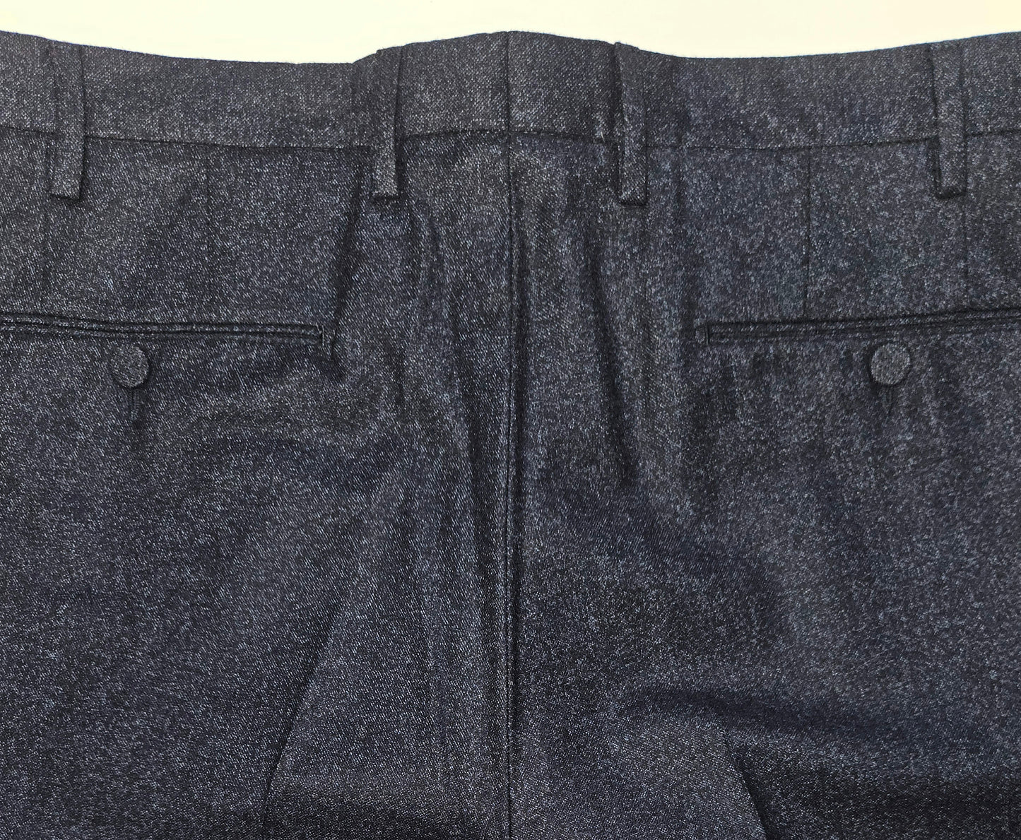 GERMANO 1952 - ONE-SHOT NAVY COTTON WOOL BLEND TROUSERS