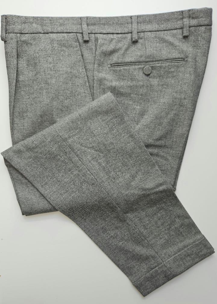 GERMANO 1952 - ONE-SHOT GREY VIRGIN WOOL TROUSERS