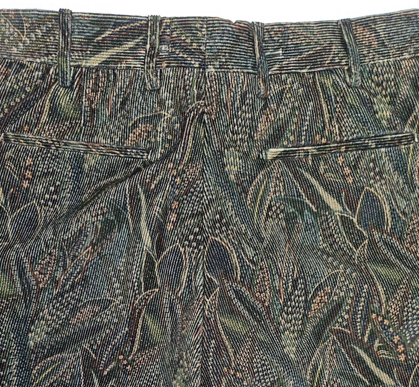 GERMANO 1952 - GREEN CORDUROY FANTASY PATTERN TROUSERS