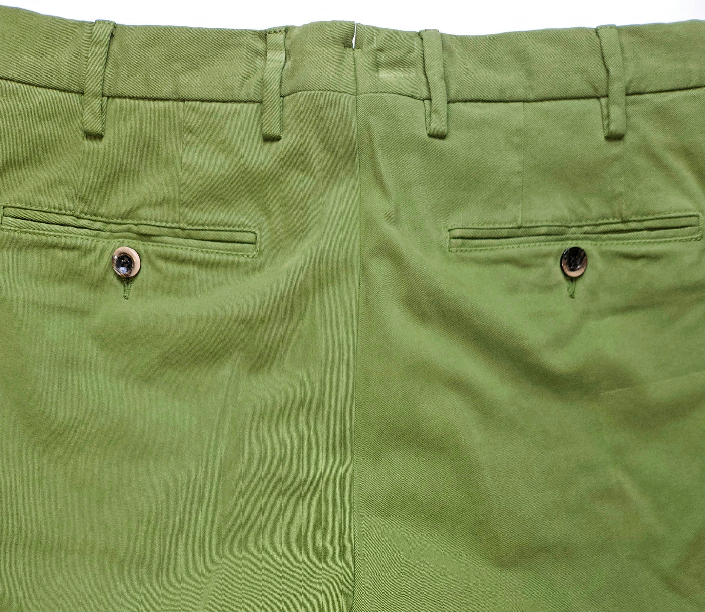 GERMANO 1952 - GREEN MODAL COTTON BLEND STRETCH TROUSERS