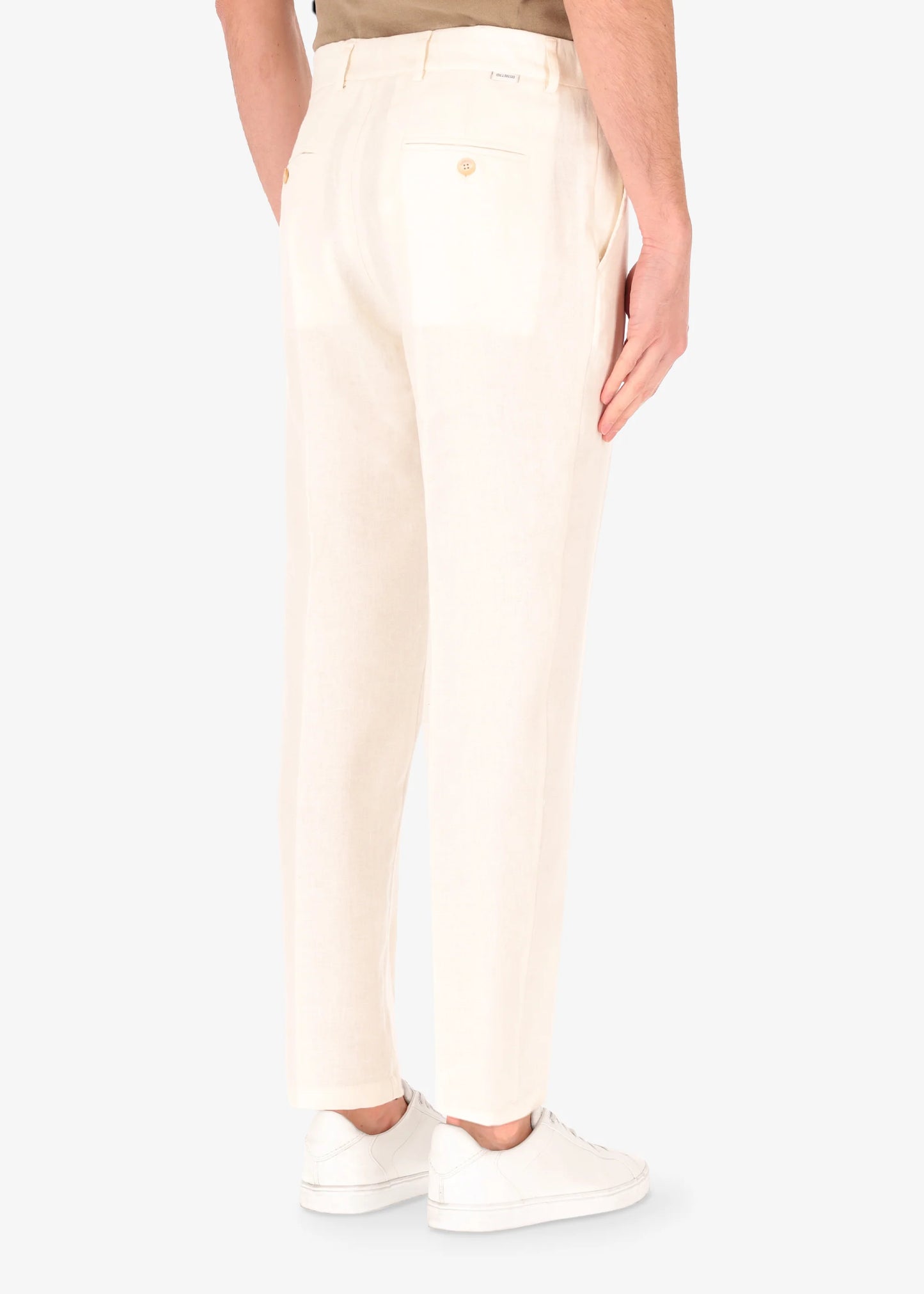 DISTRETTO 12 - 32" RELAX TROUSERS CERTO IN LINEN BLEND
