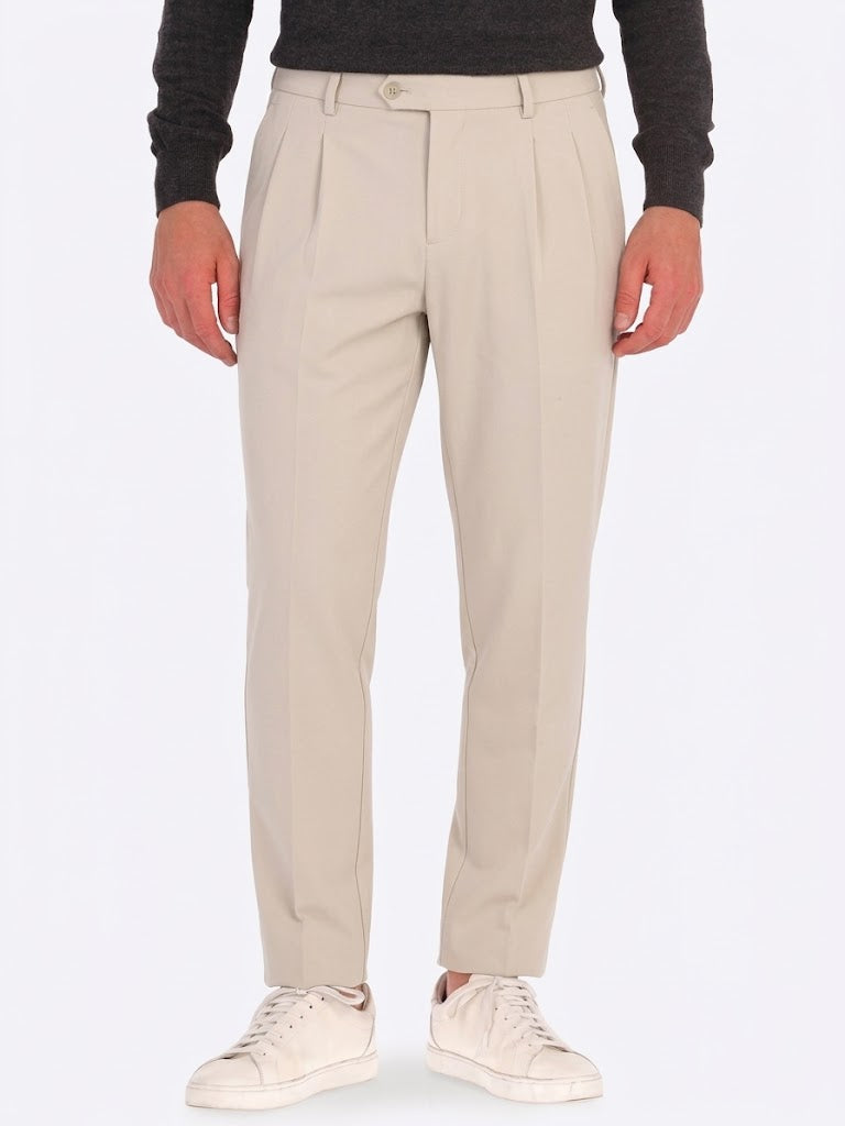 ROBERTO PEPE LUXURY – WOOL STRETCH TROUSERS