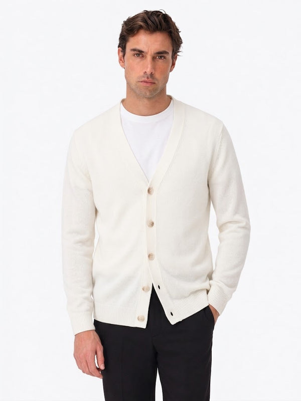 ROBERTO PEPE LUXURY - WOOL BLEND CARDIGAN