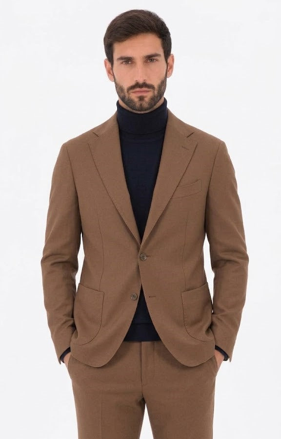 ROBERTO PEPE LUXURY – WOOL BLEND STRETCH JACKET