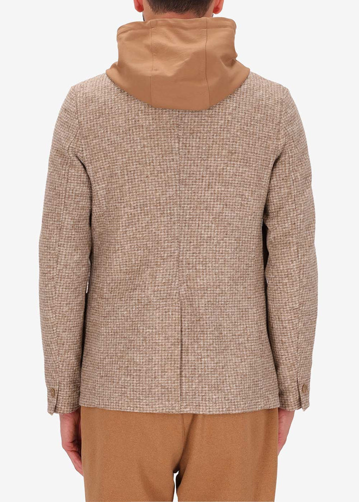 DISTRETTO 12 - BOILED WOOL BOUCLÉ EFFECT JACKET GIONA