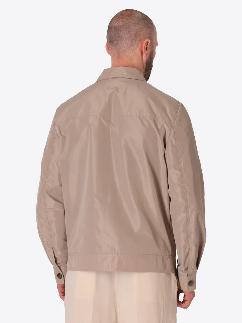 DISTRETTO 12 – AVIATOR JACKET ONICE IN WATER-REPELLENT BREATHABLE NYLON-FEEL FABRIC