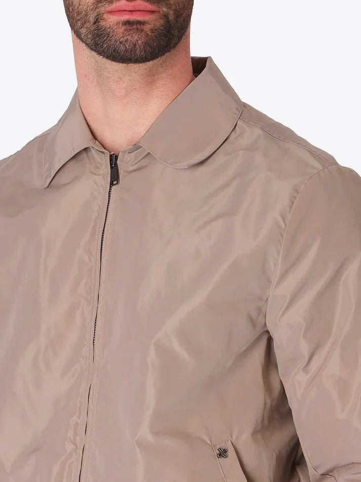 DISTRETTO 12 – AVIATOR JACKET ONICE IN WATER-REPELLENT BREATHABLE NYLON-FEEL FABRIC