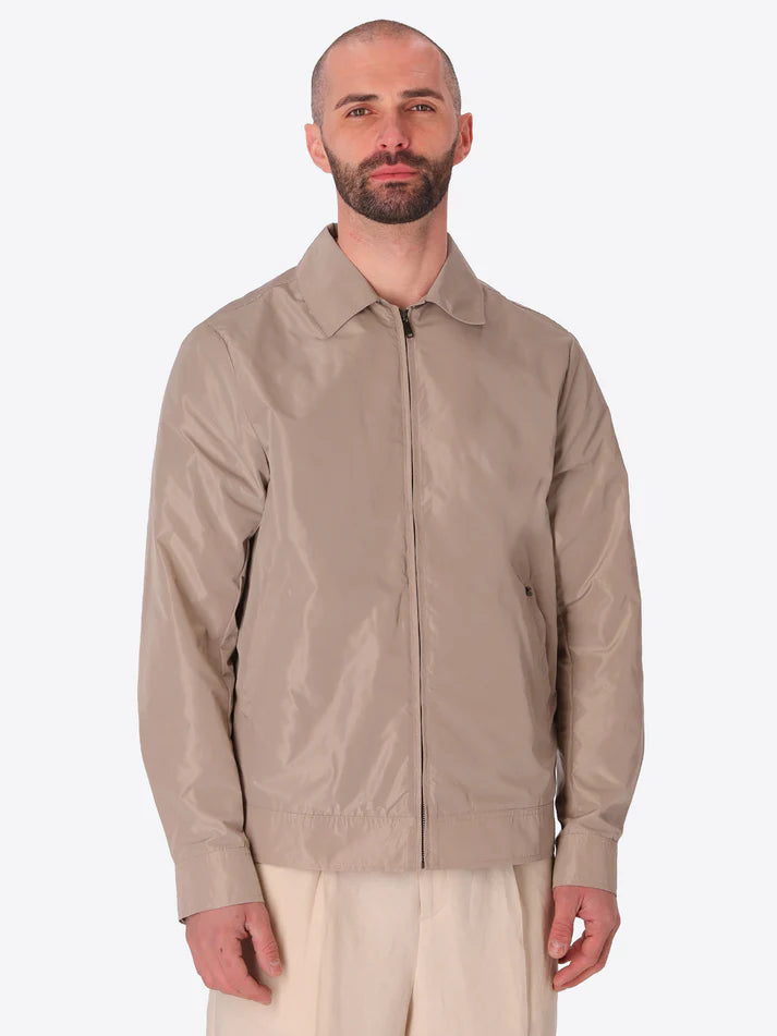 DISTRETTO 12 – AVIATOR JACKET ONICE IN WATER-REPELLENT BREATHABLE NYLON-FEEL FABRIC