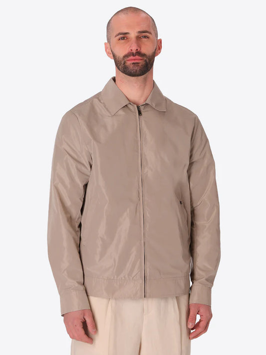 DISTRETTO 12 – AVIATOR JACKET ONICE IN WATER-REPELLENT BREATHABLE NYLON-FEEL FABRIC
