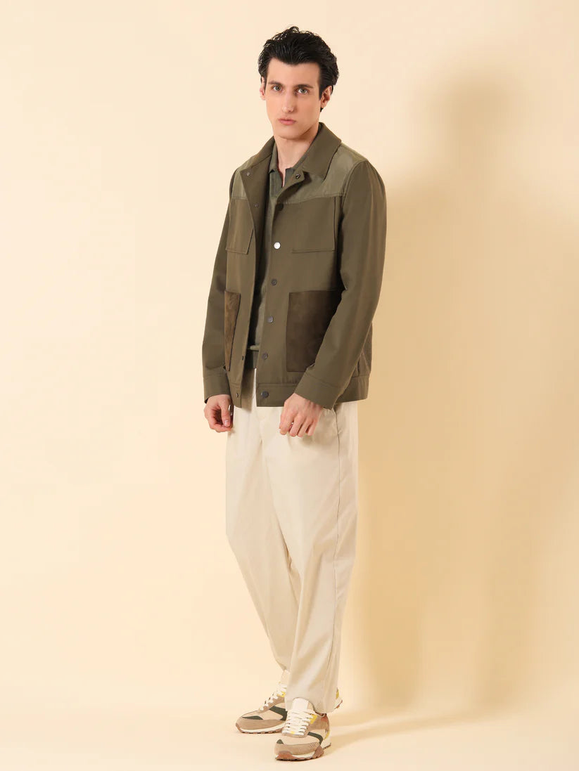 DISTRETTO 12 – AVIATOR JACKET FOR THE FUTURE IN MIXED TECHNICAL FABRICS