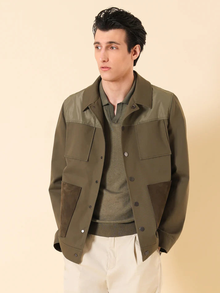 DISTRETTO 12 – AVIATOR JACKET FOR THE FUTURE IN MIXED TECHNICAL FABRICS