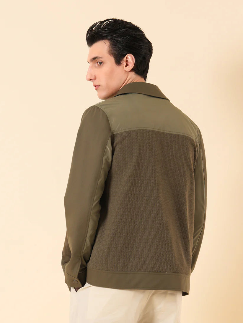 DISTRETTO 12 – AVIATOR JACKET FOR THE FUTURE IN MIXED TECHNICAL FABRICS