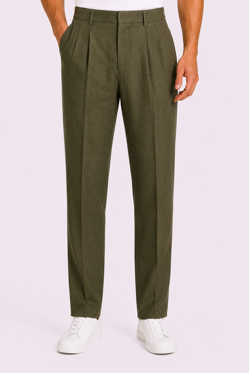 RPL - LINEN BLEND TROUSERS