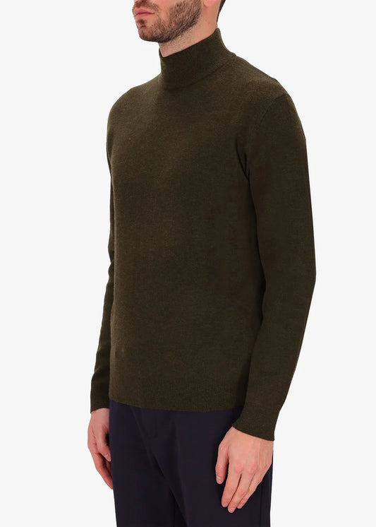 DISTRETTO 12 – DOUBLE-FACED HIGH-NECK SWEATER SOFTOUCH