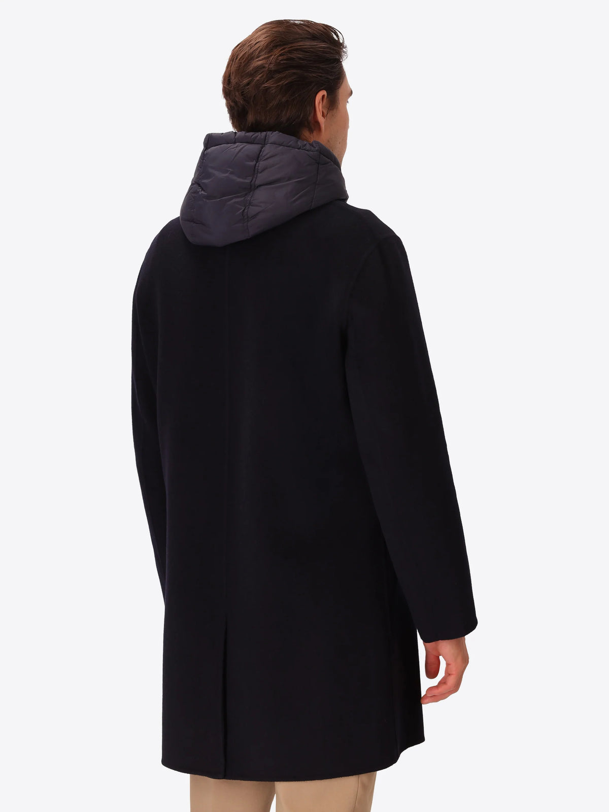 DISTRETTO 12 - WOOL BLEND COAT ESSEX WITH DETACHABLE BIB