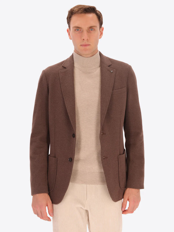 DISTRETTO 12 – DOT TEXTURED WARM-TOUCH JACKET BESCAR