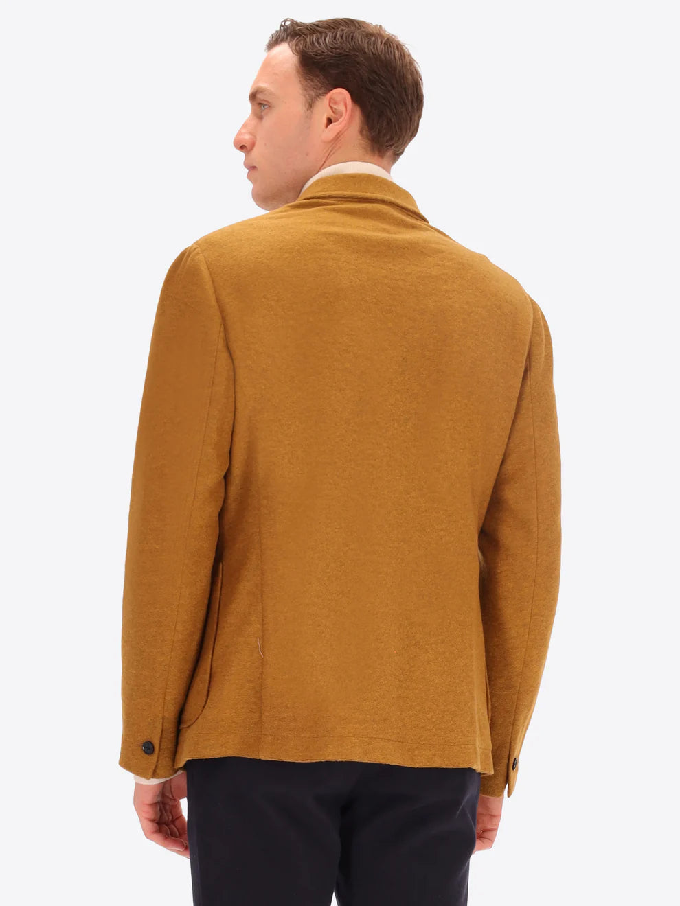 DISTRETTO 12 – SOLID AND MELANGE WOOL BLEND DOUBLE BRESTED JACKET ISAIA