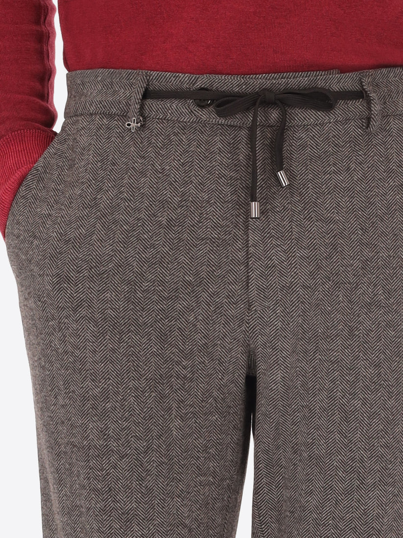 32” YORK PATTERNED WARM-TOUCH COMFORT KNIT TROUSERS HERRIN