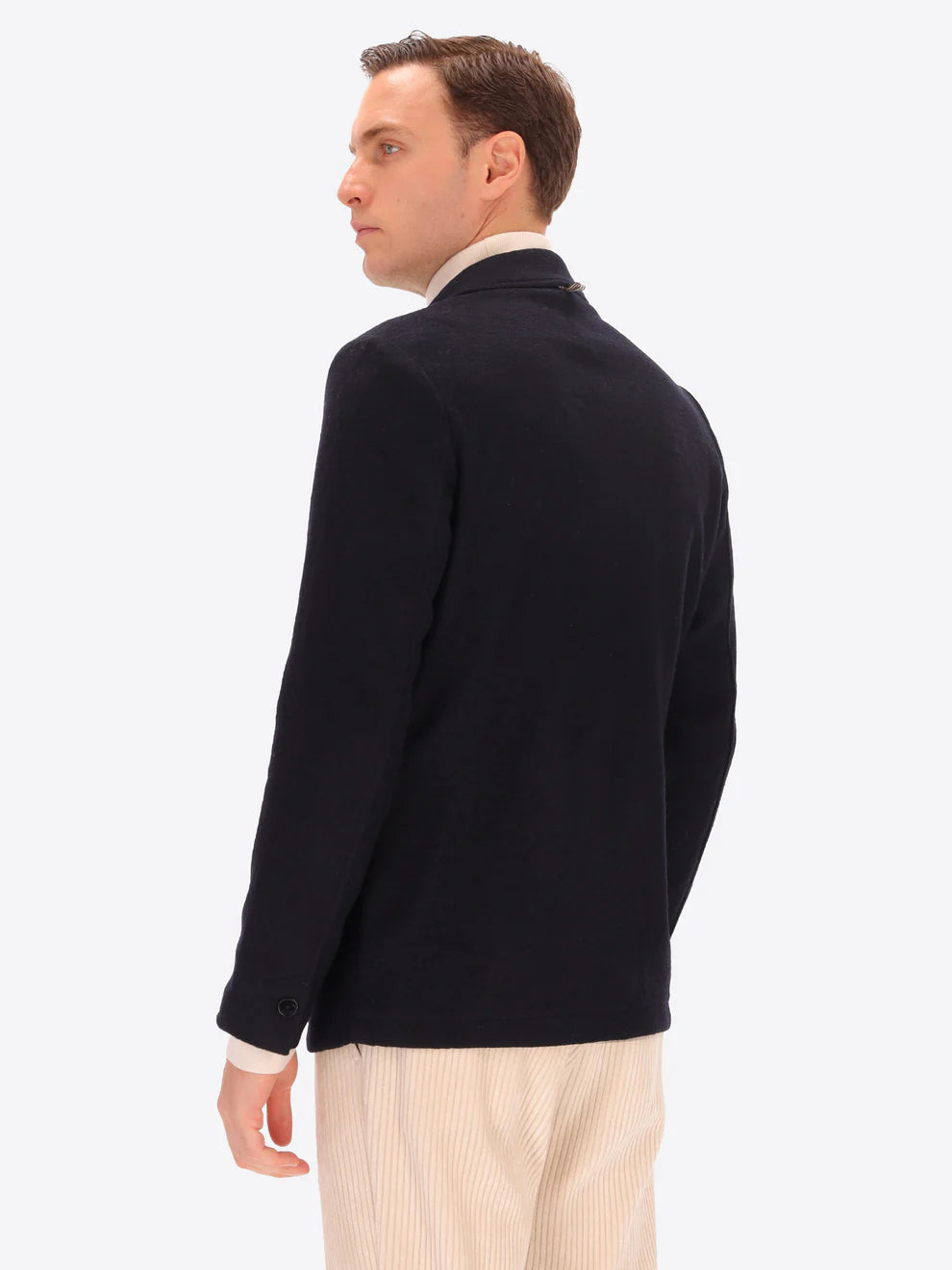 DISTRETTO 12 – SOLID AND MELANGE WOOL BLEND JACKET ISAIA