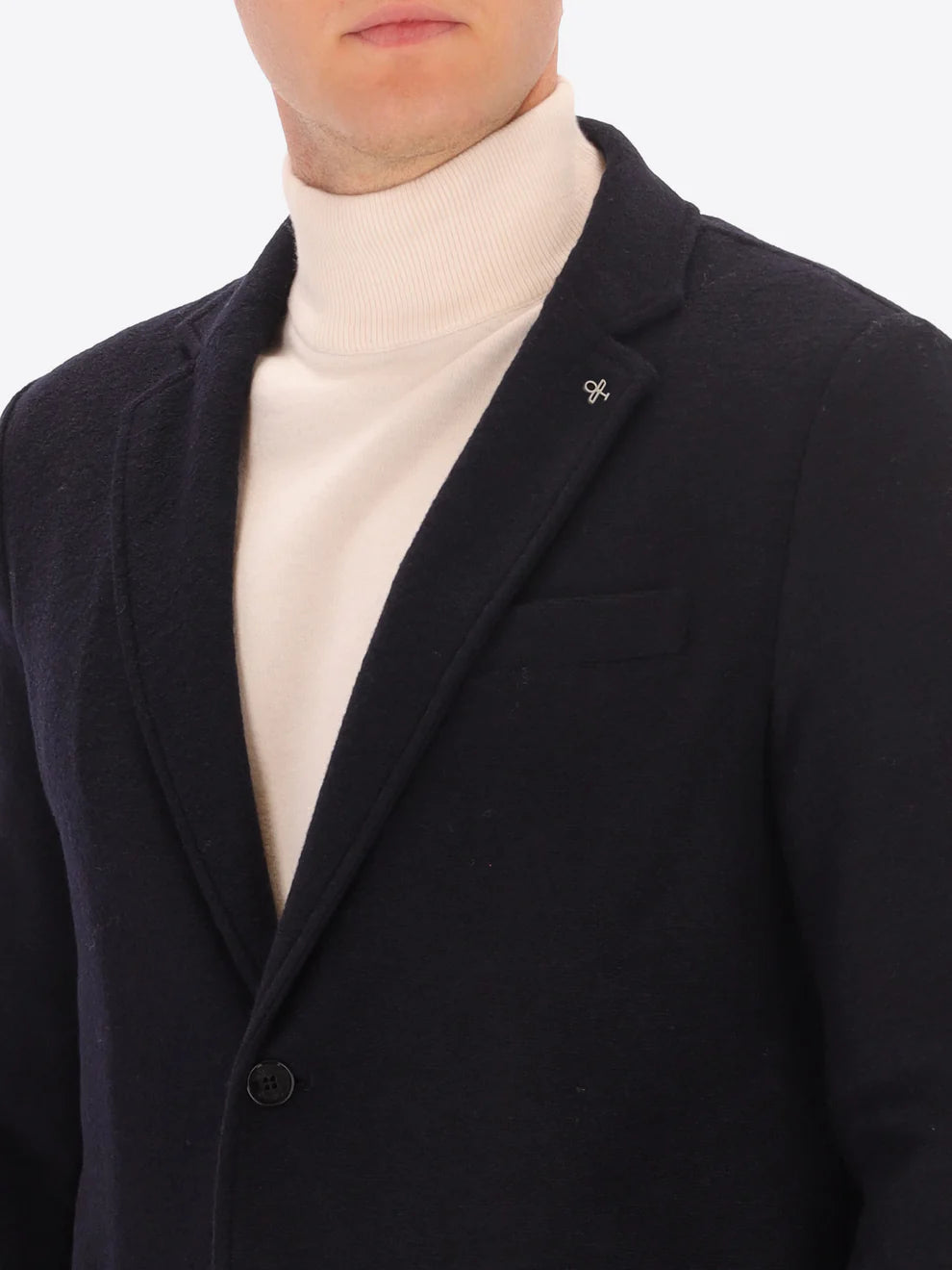 DISTRETTO 12 – SOLID AND MELANGE WOOL BLEND JACKET ISAIA