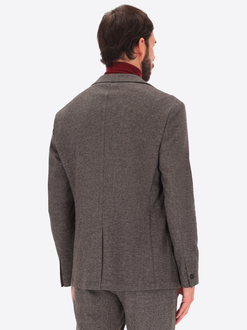 DISTRETTO 12 – PATTERNED WARM-TOUCH COMFORT KNIT JACKET HERRIN