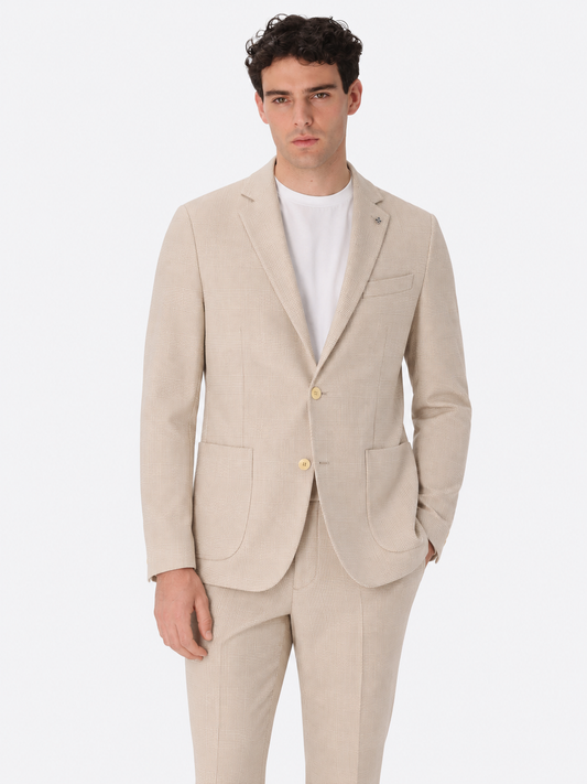 DISTRETTO 12 - JACKET QUERCIA IN STRETCH PRINCE OF WALES FABRIC