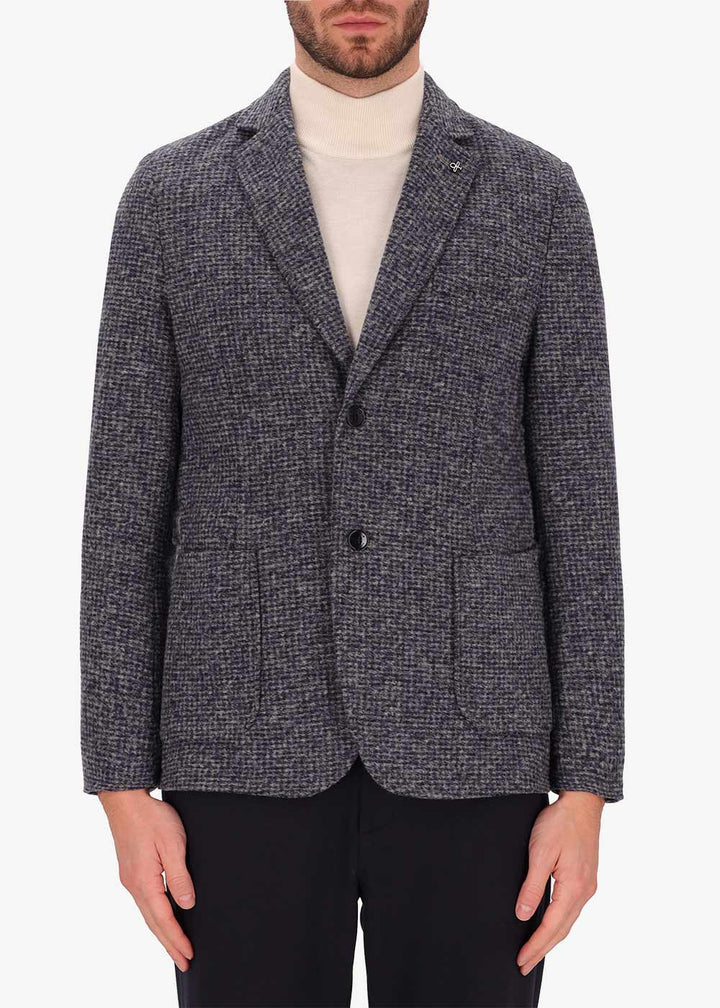 DISTRETTO 12 – JACKET GIONA IN BOILED WOOL BOUCLÈ