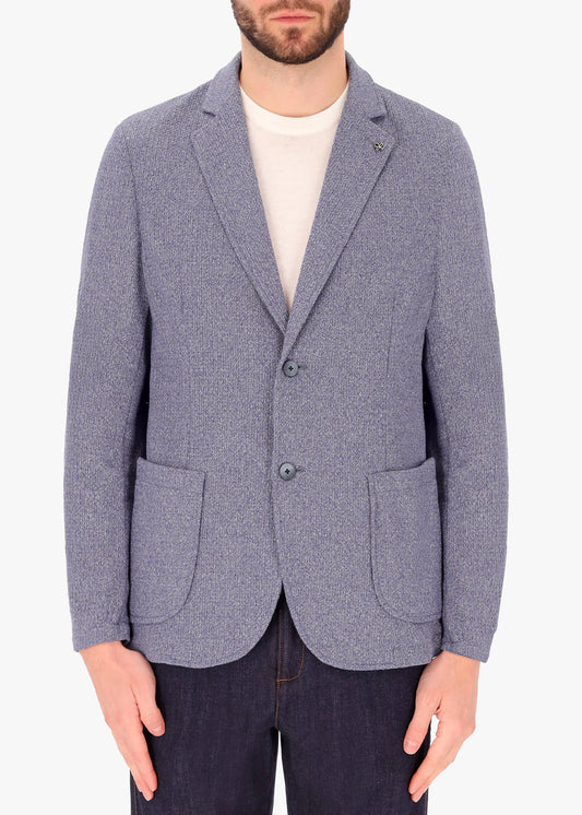 A front facing image of a model wearing Distretto 12 Jacket Regi.