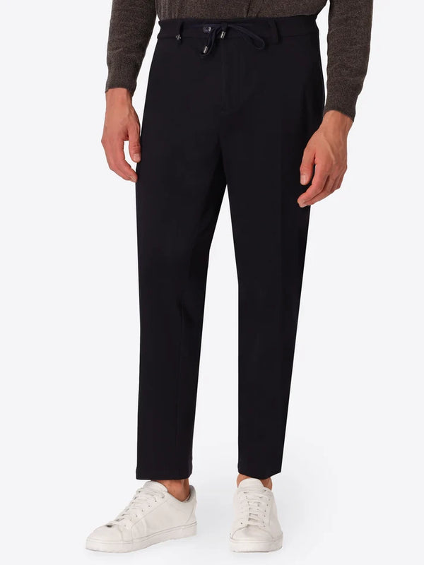 DISTRETTO 12 – MILANO-JERSEY YORK MOLESKIN TROUSERS BURRI