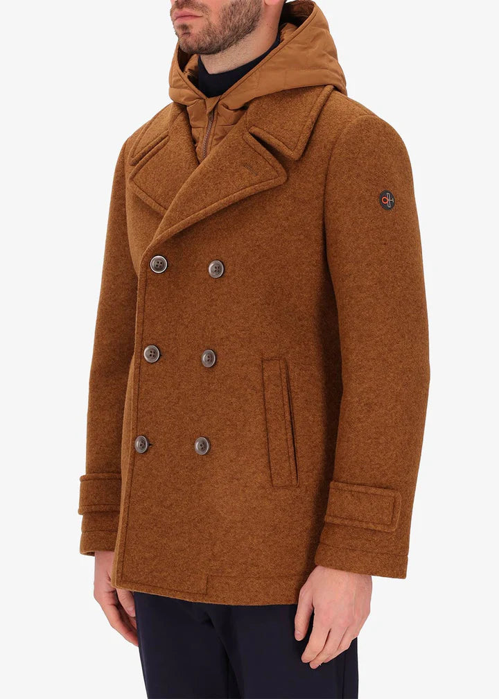 DISTRETTO 12 – PEACOAT CARLOS IN STRETCH WOOLEN CLOTH