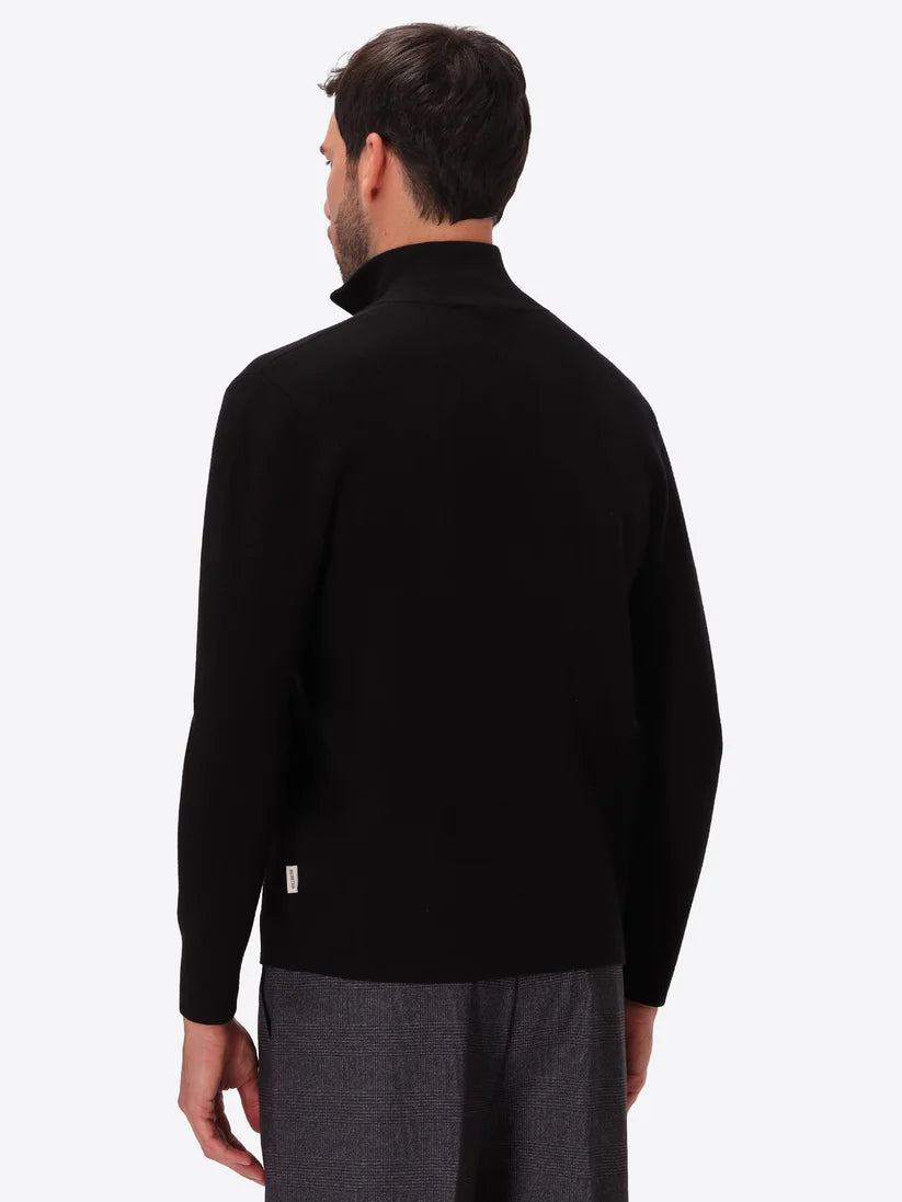 DISTRETTO 12 - VISCOSE-BLEND TURTLE NECK HALF ZIP AYRES