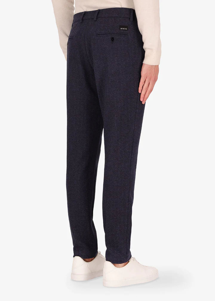 DISTRETTO 12 – TWO-TONE MICRO STRETCH FABRIC TROUSERS HERRIN