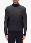 DIstretto 12 crewneck ribbed jumper in blue.
