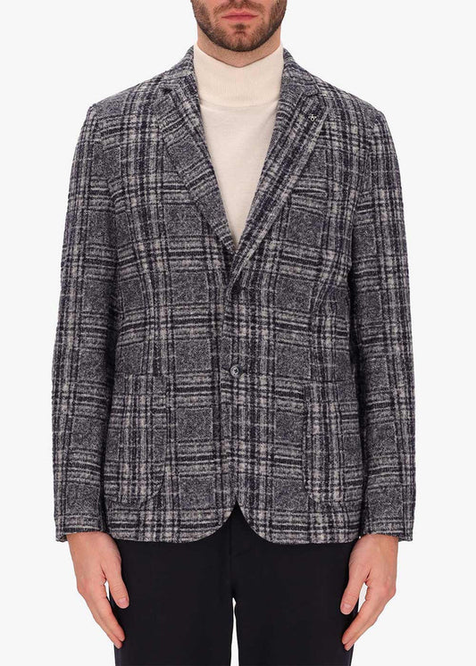 Distretto 12 – TWO-TONE TARTAN BOILED WOOL OSEA JACKET