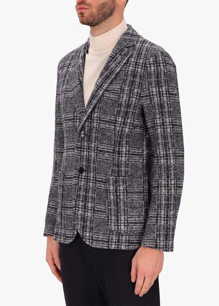 Distretto 12 – TWO-TONE TARTAN BOILED WOOL OSEA JACKET