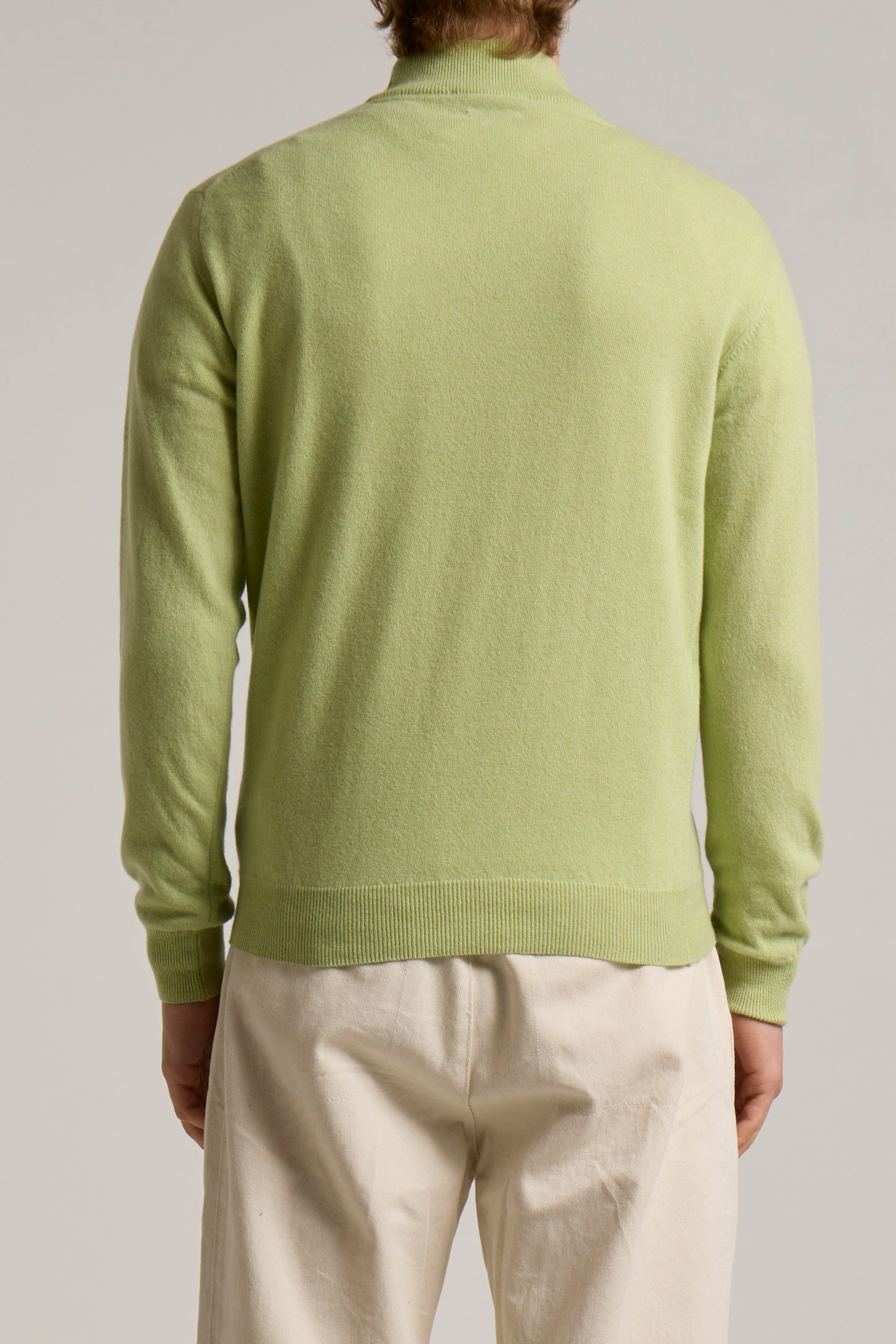 WOOL&CO - CASHMERE & EXTRAFINE VIRGIN MERINO NECK SWEATER