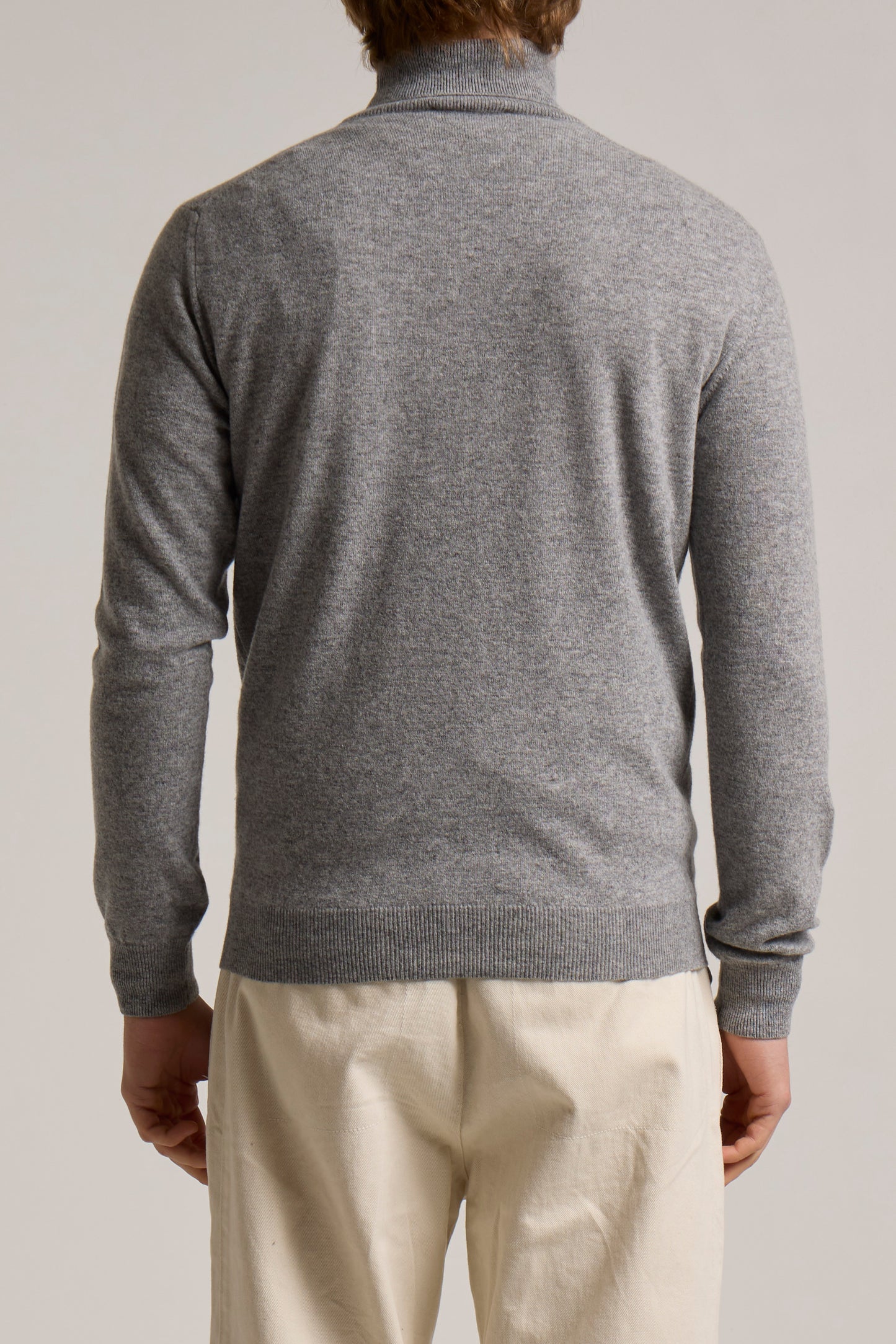 WOOL&C0 – CASHMERE & EXTRAFINE VIRGIN MERINO TURTLE NECK SWEATER