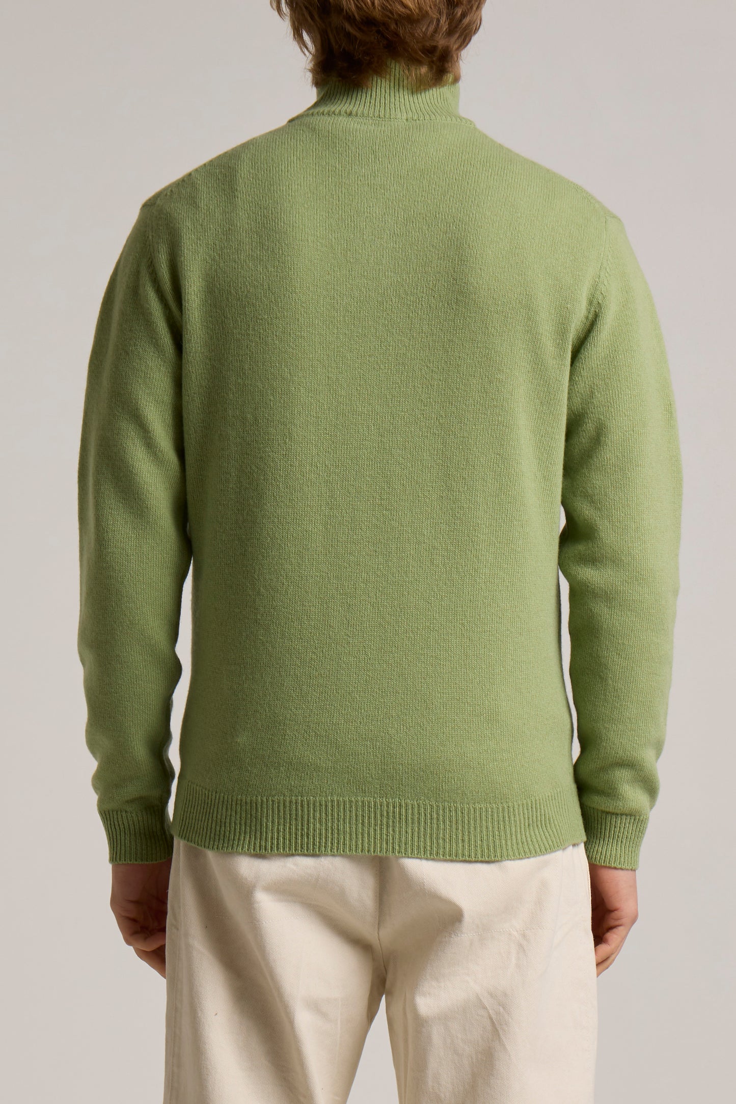 WOOL&CO – LAMBSWOOL ZIPPED HALF NECK SWEATER