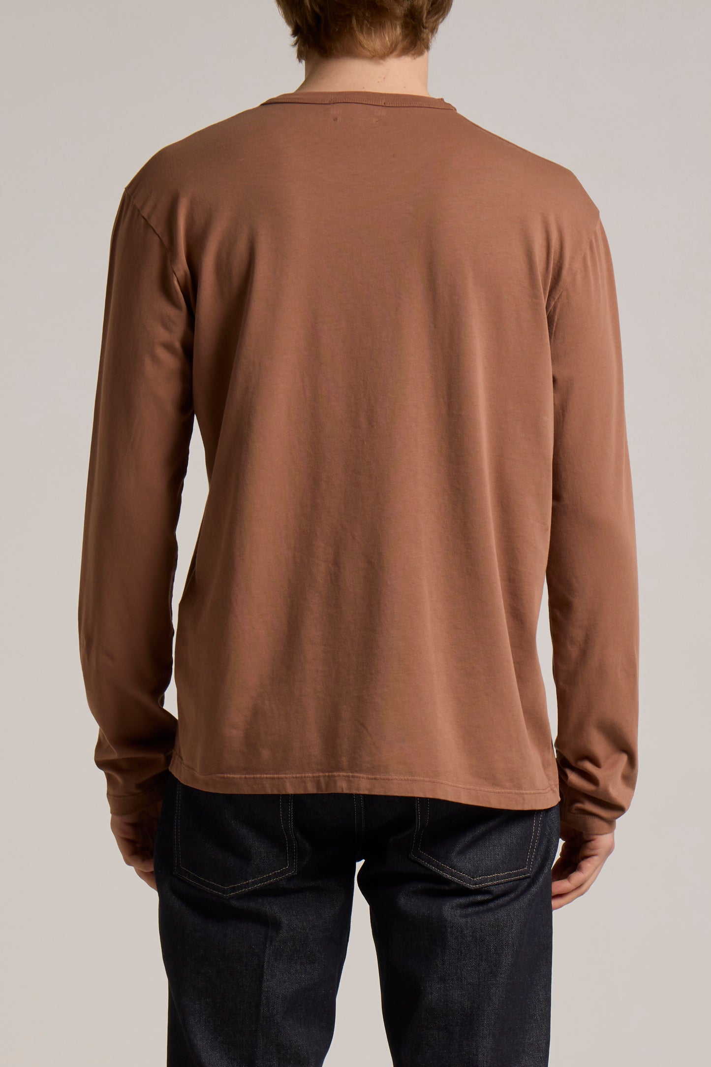 WOOL&CO – SOFT TOUCH COTTON ELASTANE LONG SLEEVES CREW NECK T-SHIRT