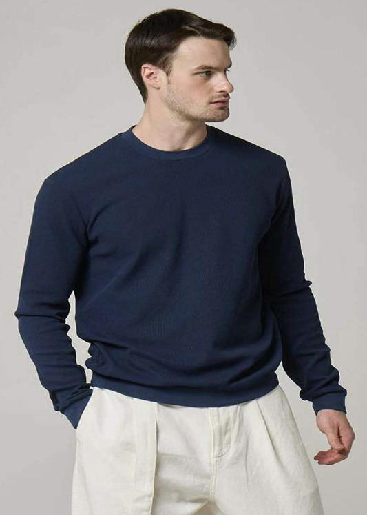 WOOL&CO - LONG SLEEVED CREW NECK SWEATER