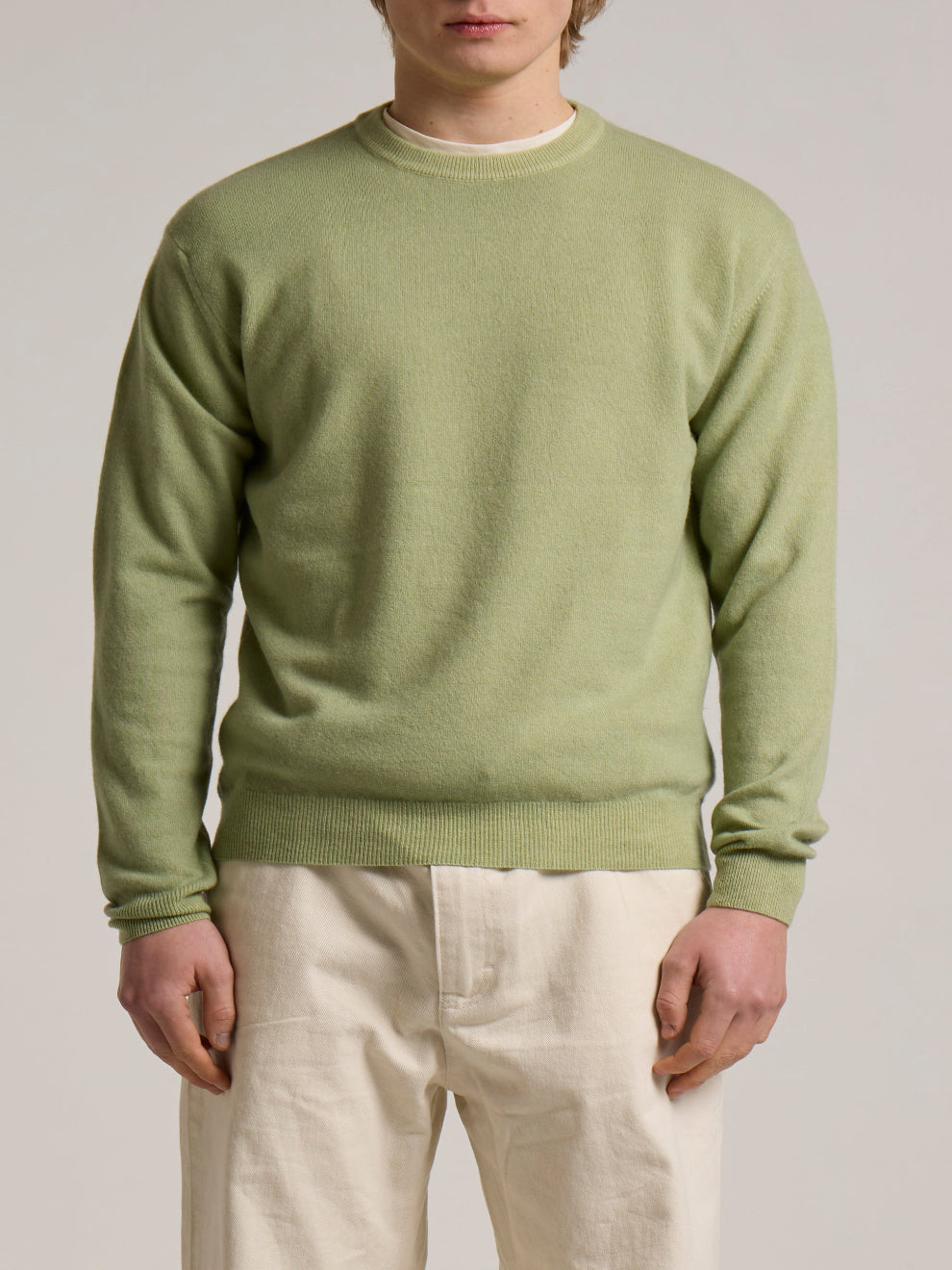 WOOL&CO – EXTRAFINE VIRGIN MERINO WOOL CREW NECK SWEATER