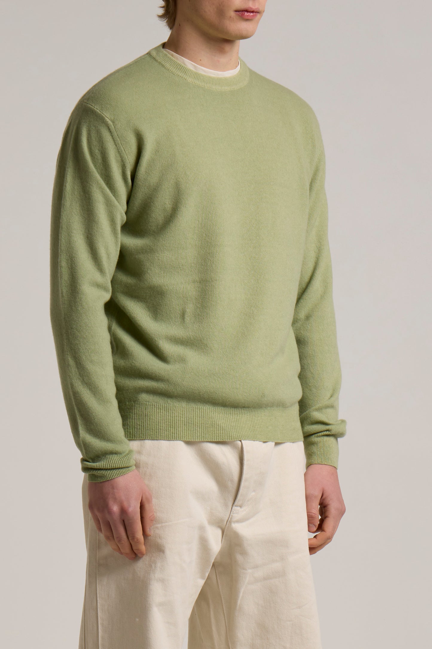 WOOL&CO – EXTRAFINE VIRGIN MERINO WOOL CREW NECK SWEATER