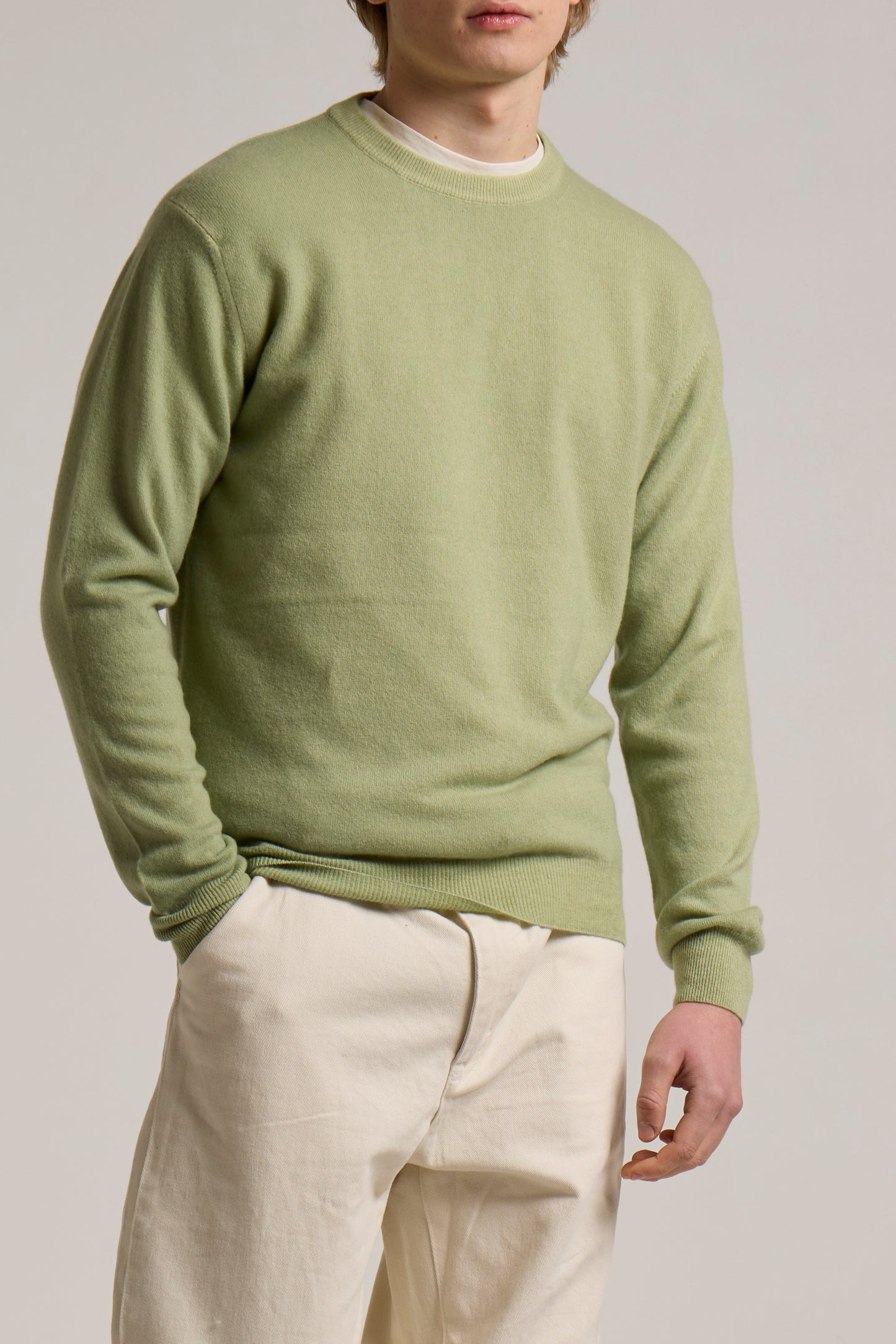 WOOL&CO – EXTRAFINE VIRGIN MERINO WOOL CREW NECK SWEATER