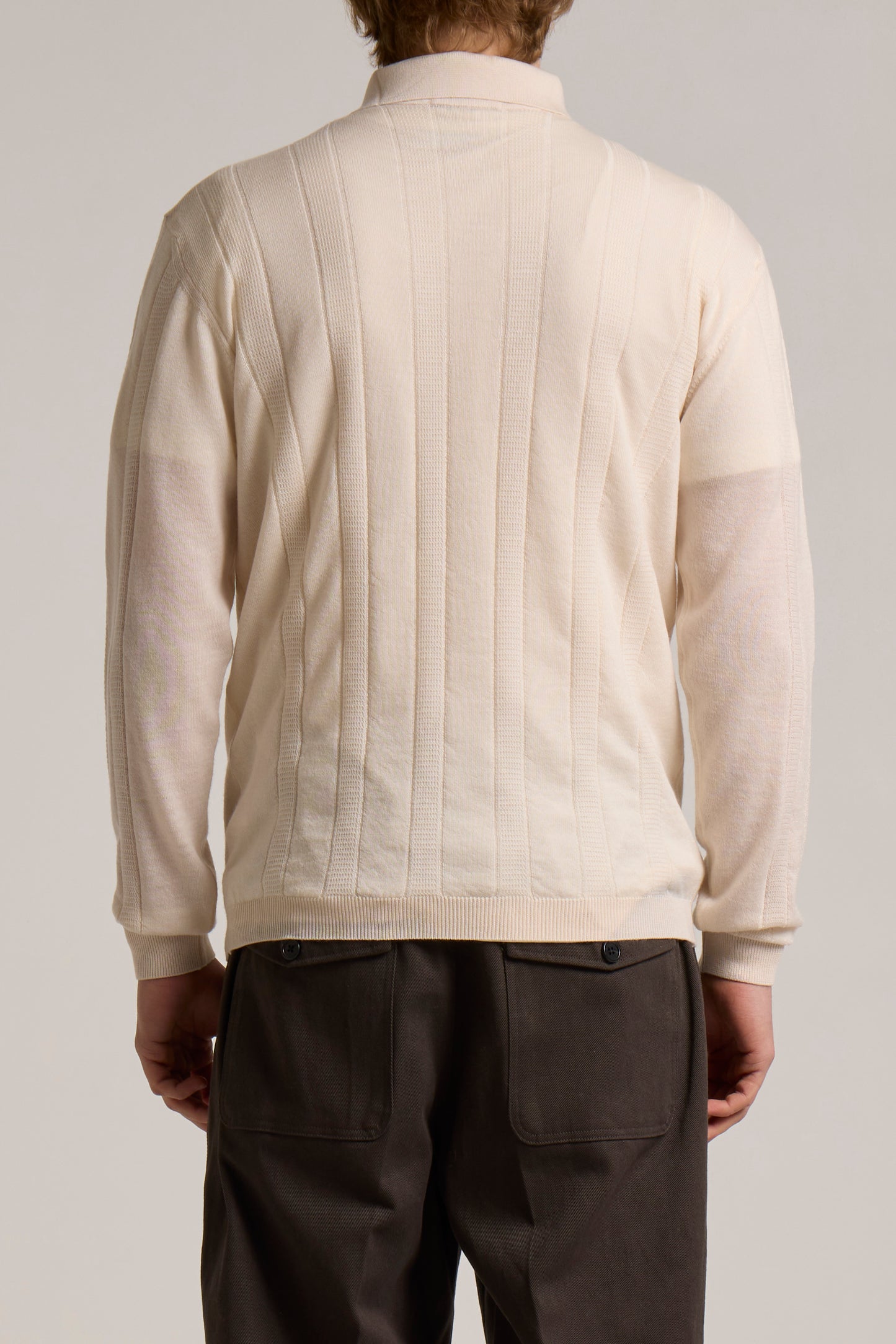 WOOL&CO – THIN EXTRAFINE MERINO WOOL POLO NECK SWEATER