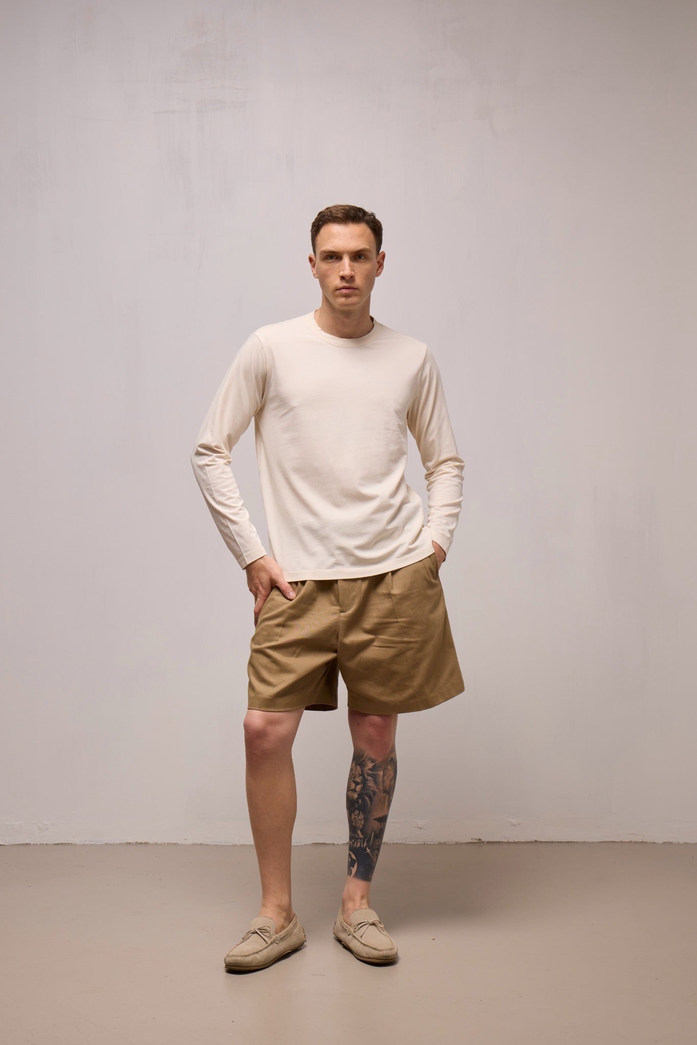 WOOL&CO – LONG SLEEVES CREWNECK T-SHIRT