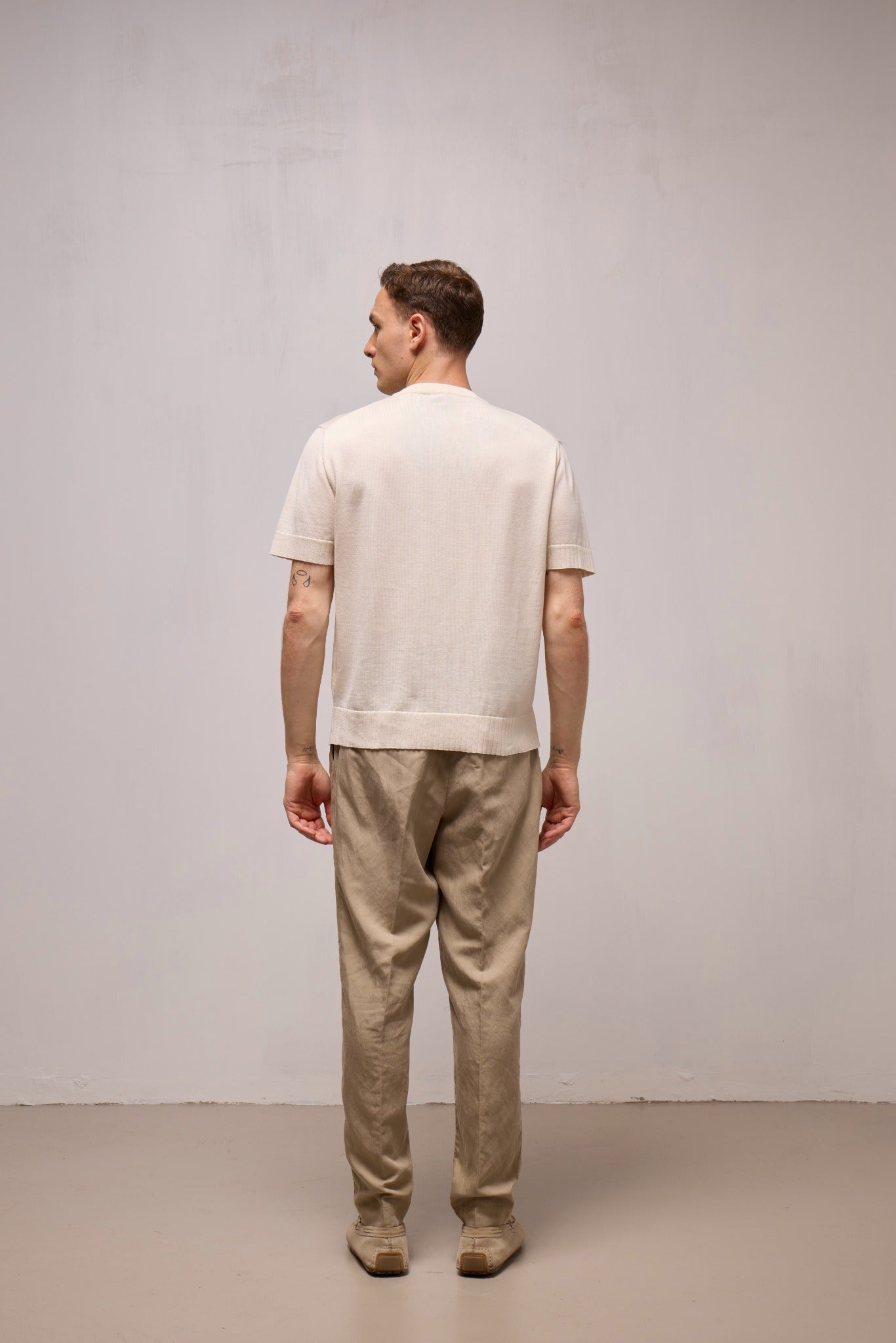 WOOL&CO – SHORT SLEEVES CREWNECK SWEATER