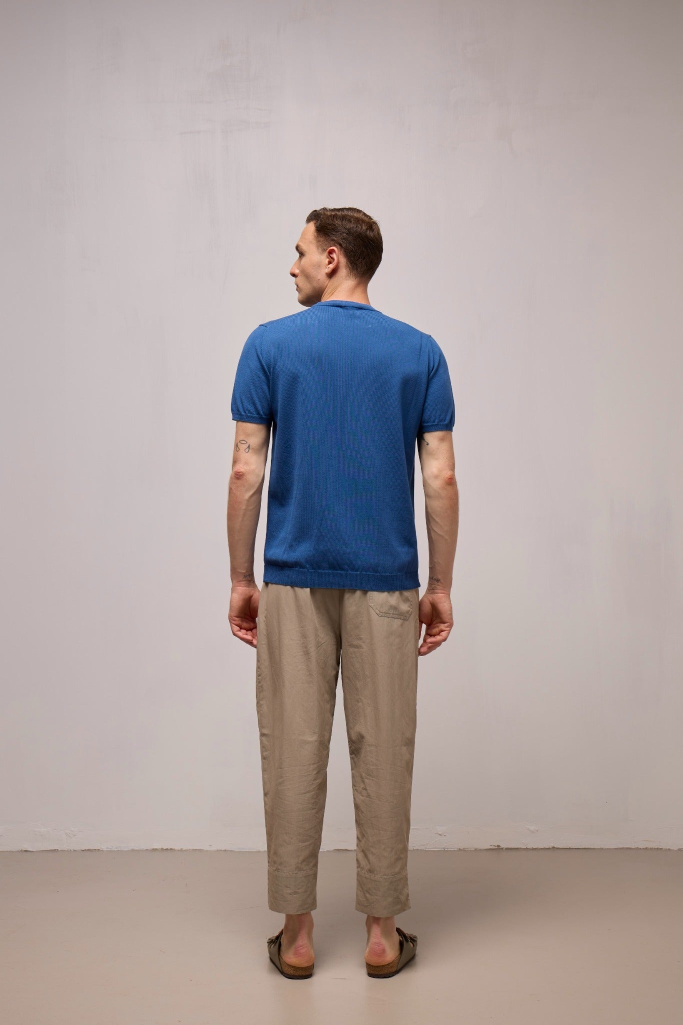 WOOL&CO – SHORT SLEEVES CREWNECK SWEATER