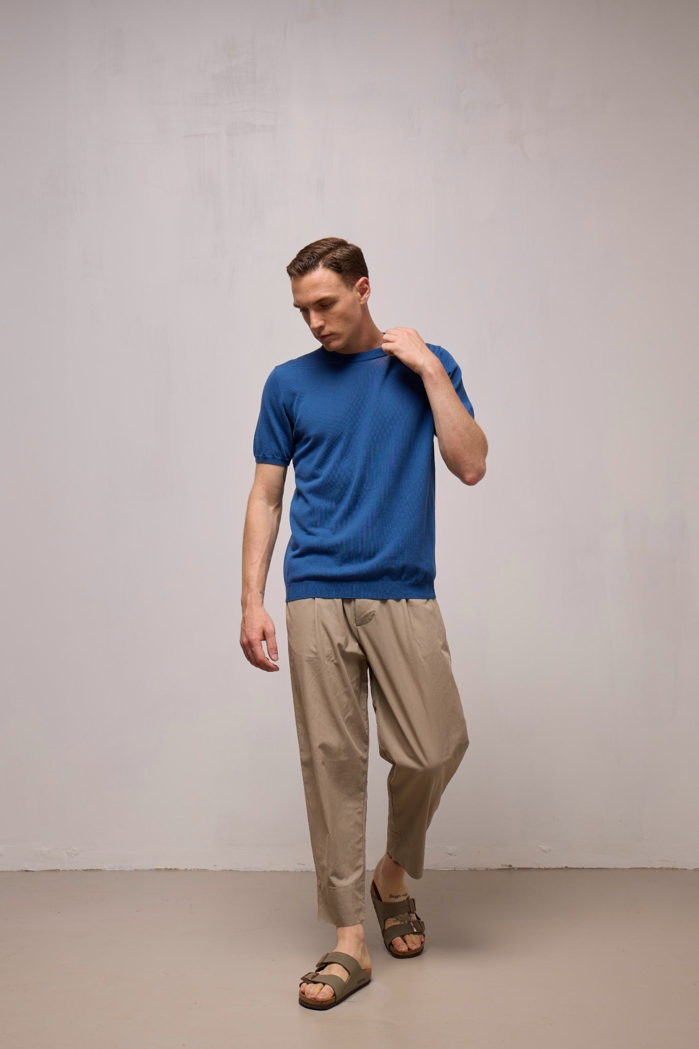 WOOL&CO – SHORT SLEEVES CREWNECK SWEATER