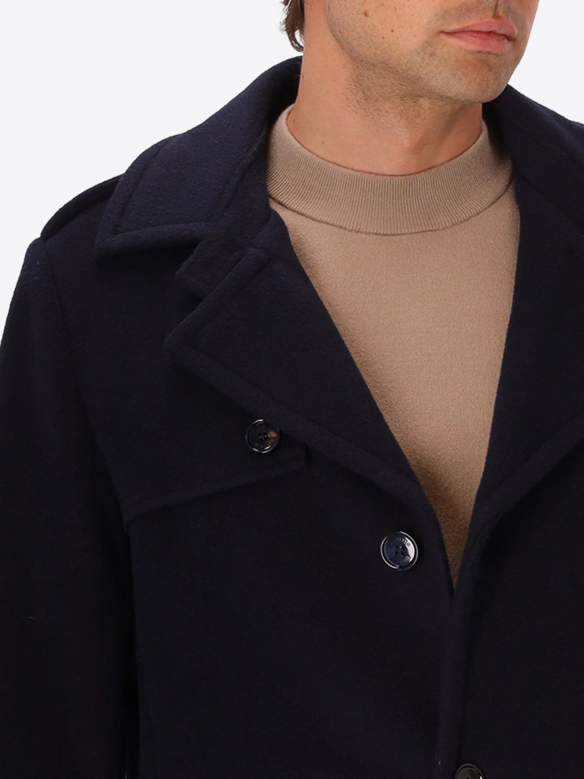 DISTRETTO 12 – WOOL BLEND TRENCH COAT MANCHESTER